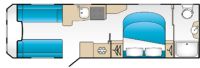 2022 Coachman Laser Xcel 875 Layout