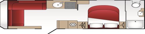 2025 Coachman Wanderer  22 TB (D) Layout